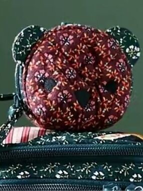 ISO Vera Bradley Classic Mini Bear Bag Charm in Mistletoe Lattice